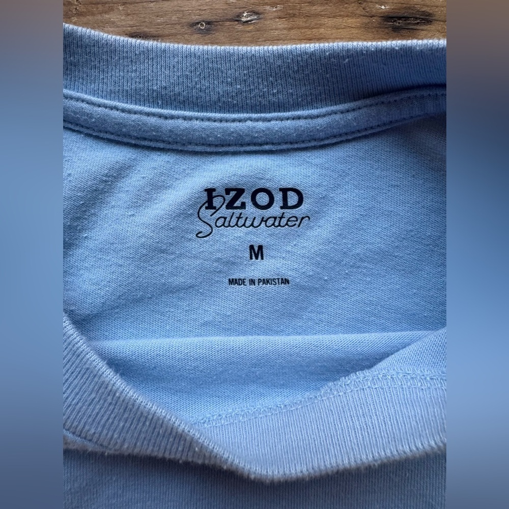 Izod Long Sleeve T-Shirt Sz. M - Picture 3 of 5